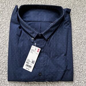 Uniqlo Dark Blue Button Down Shirt